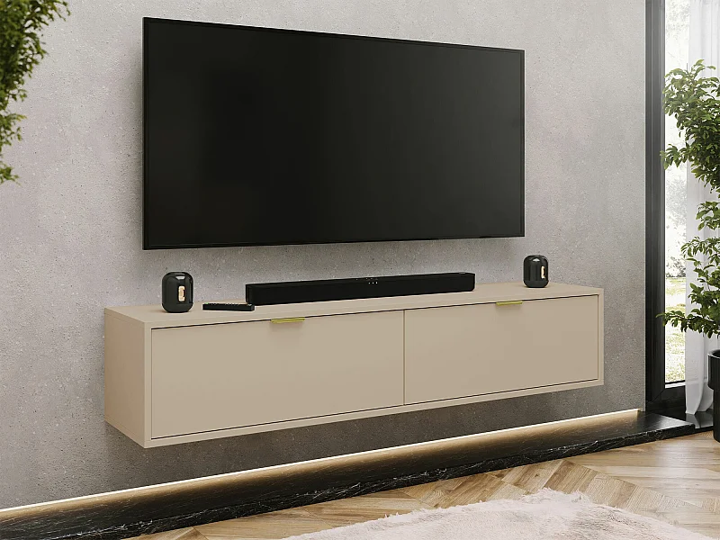 Meuble TV Hamilton 101, Cachemire, 175x35x33cm