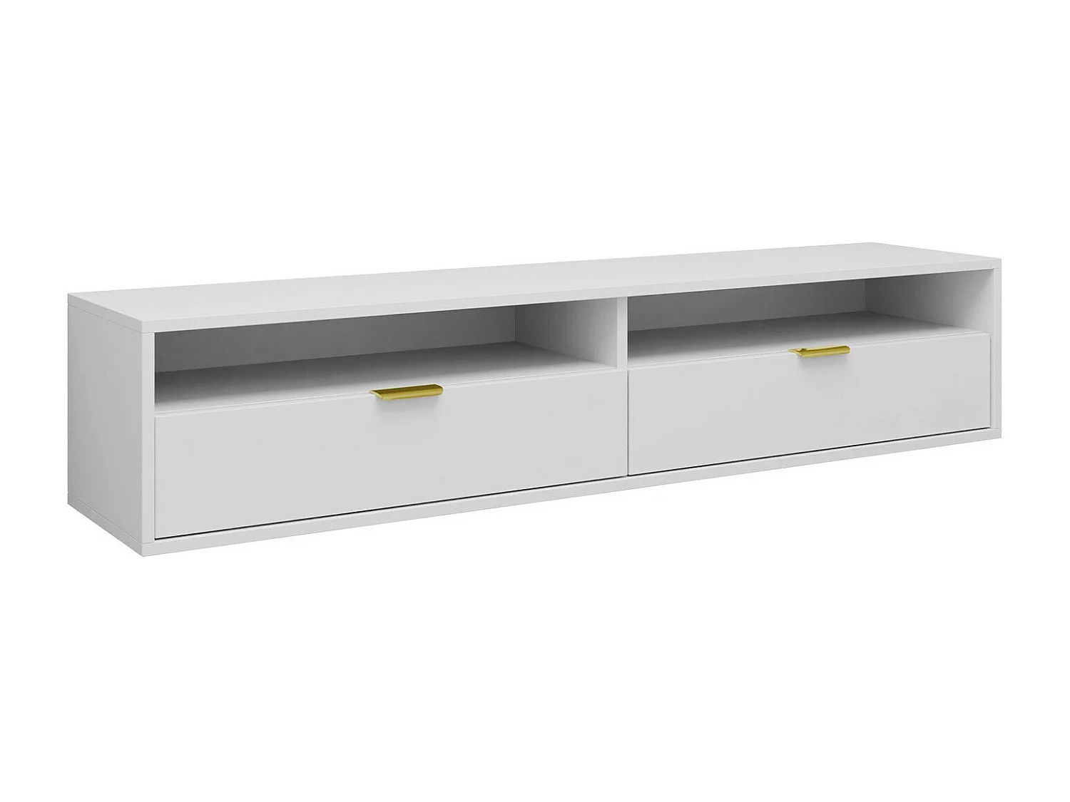 Mobile porta TV Hamilton 103, Bianco, 175x35x33cm