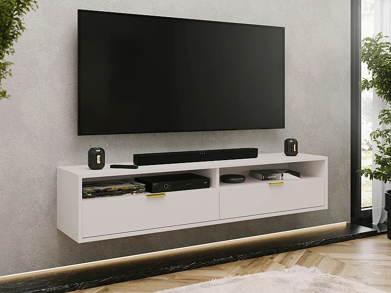 Meuble TV Hamilton 103, Cachemire, 175x35x33cm