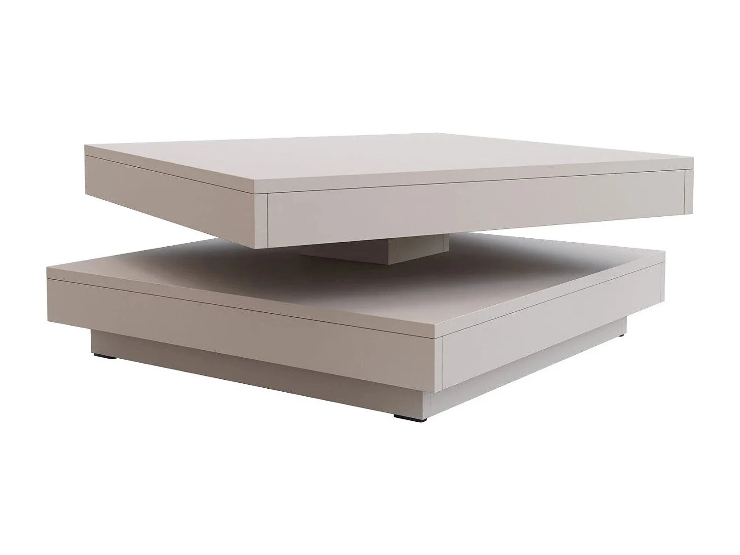Table basse transformateur Comfivo 385, Cachemire, 34x70x70cm, Stratifié, Angulaire