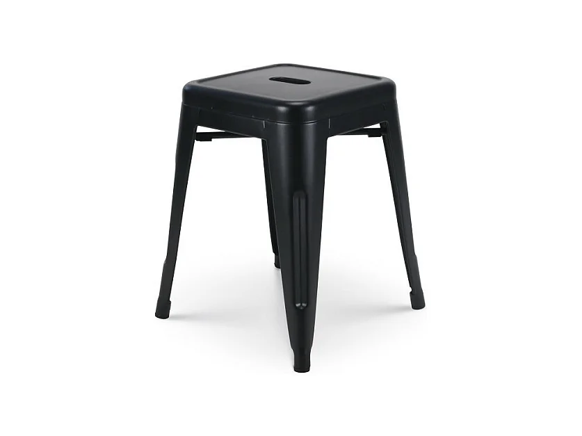 Tabouret en métal noir mat - Hauteur 46 cm