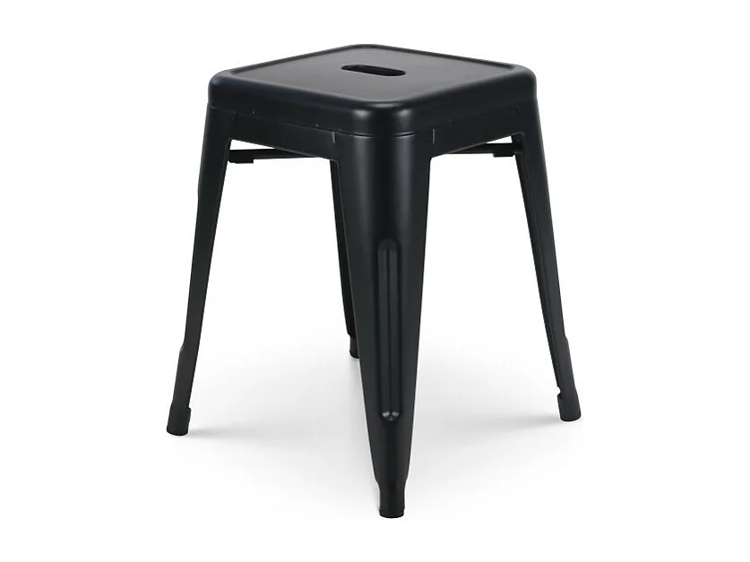 Tabouret en métal noir mat - Hauteur 46 cm