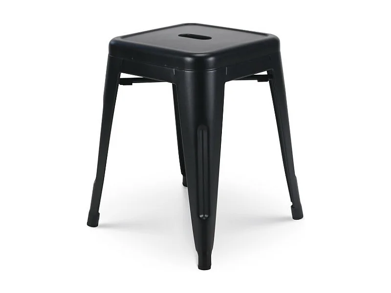 Tabouret en métal noir mat - Hauteur 46 cm