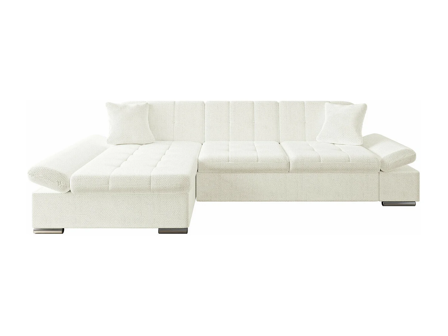 Sofá rinconero Comfivo 219, De color marrón claro, 278x161x76cm