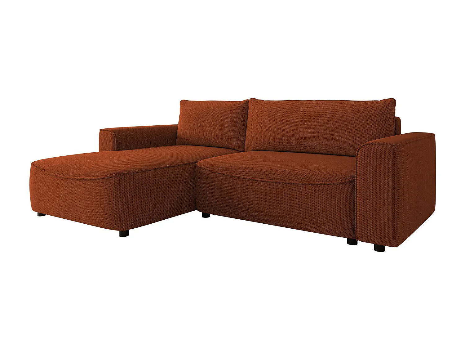 Sofá de canto TrendyNest 105, Vermelho, Funcionalidade de dormir