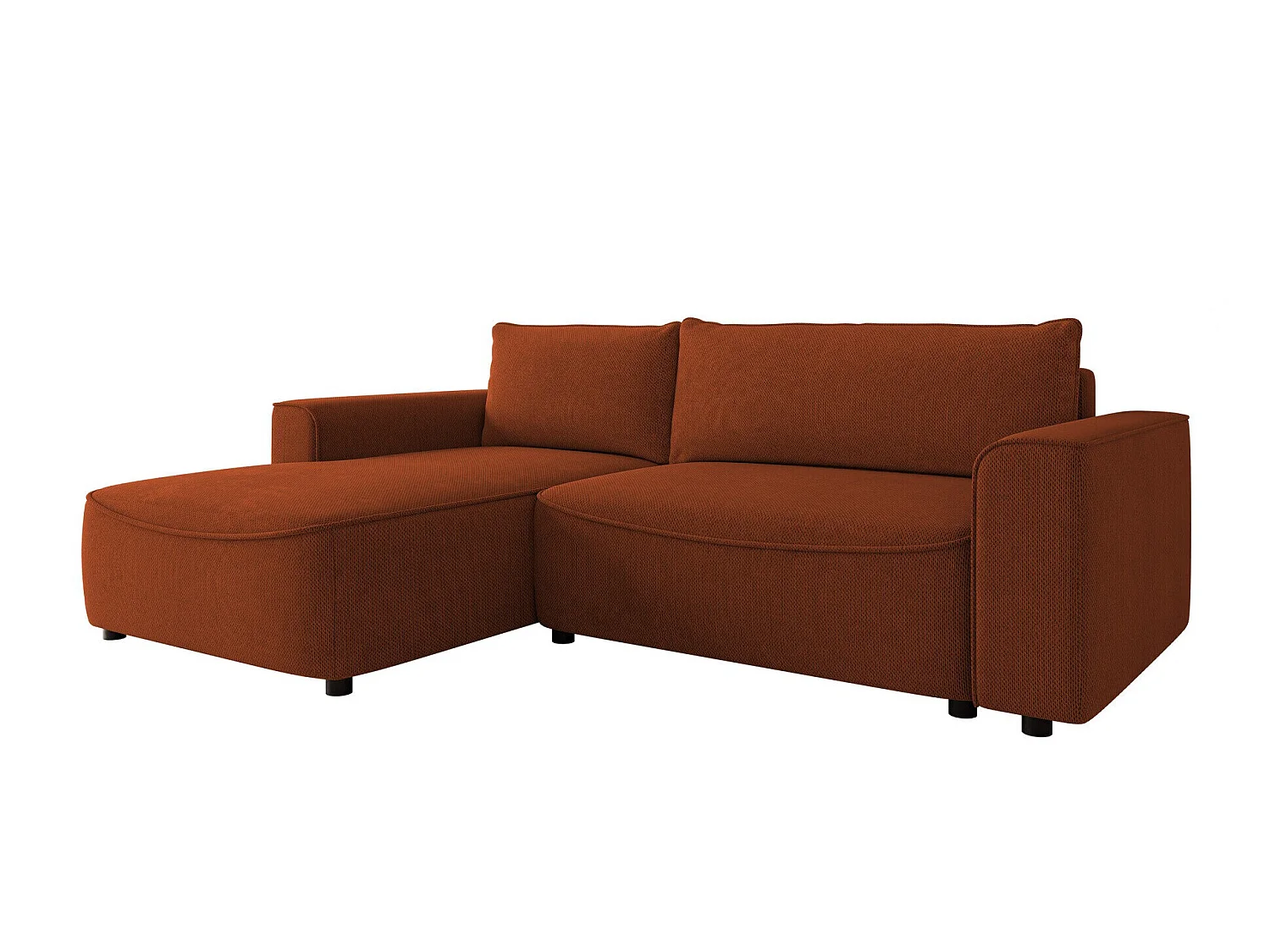 Sofá rinconero TrendyNest Monacha, Naranja, Función de descanso