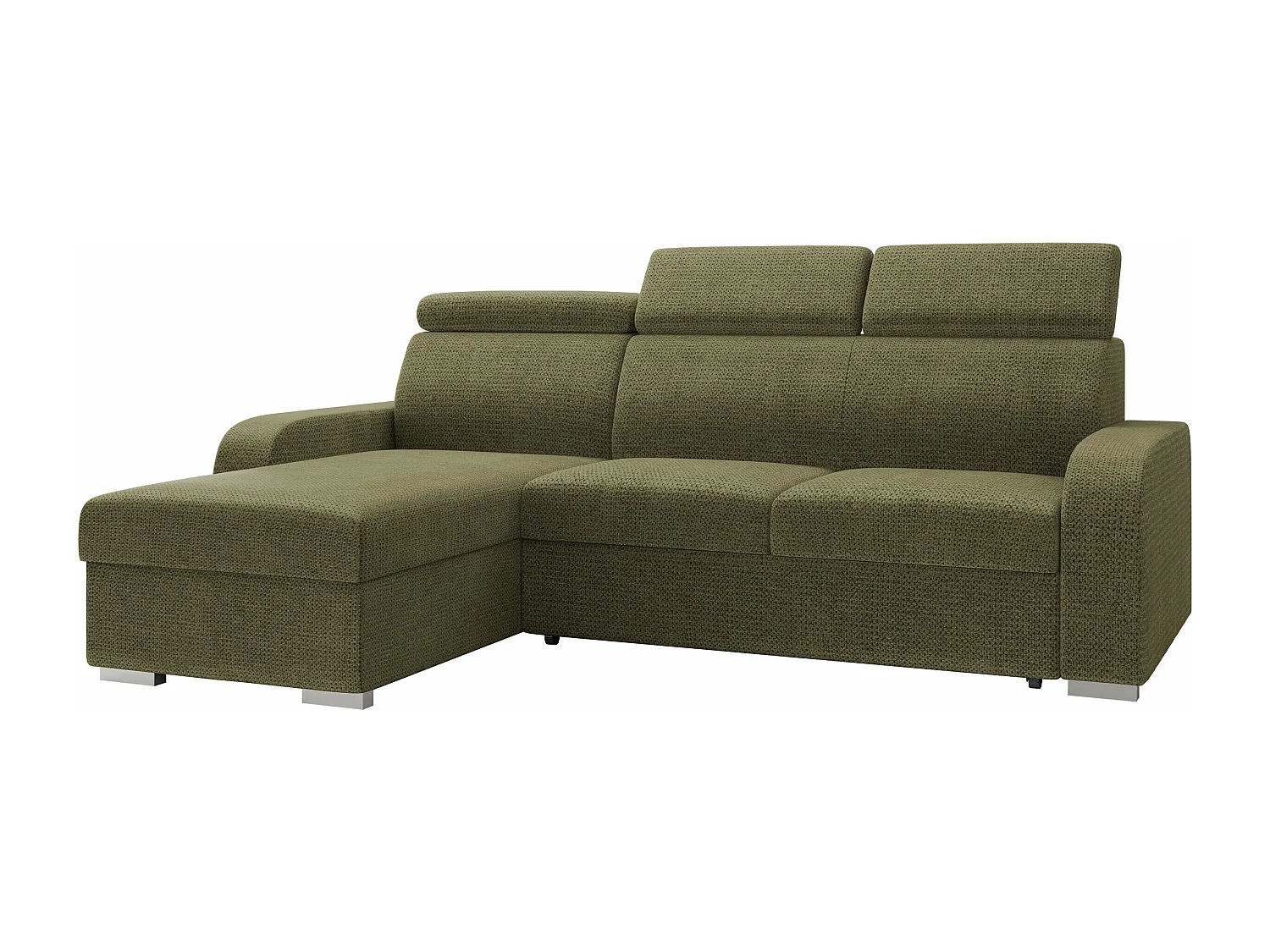 Canapé d'angle Etrcala 100, Vert, Disponible, 235x170x85cm
