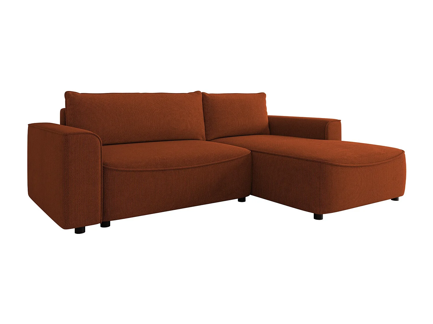 Sofá de canto TrendyNest 105, Vermelho, Funcionalidade de dormir