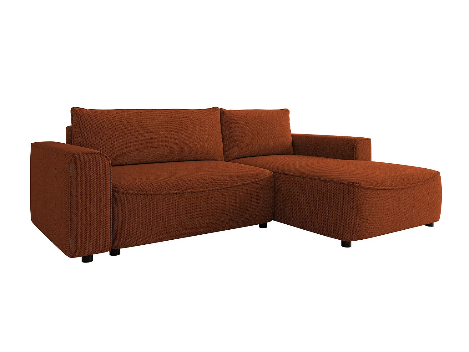 Sofá rinconero TrendyNest Monacha, Naranja, Función de descanso