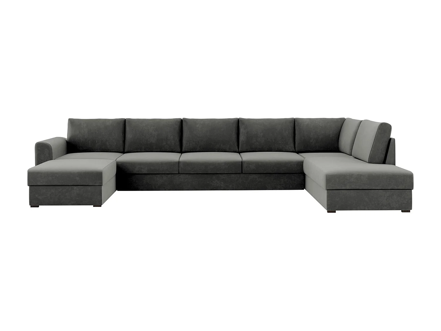 Canapé d'angle Comfivo 191, Gris, Disponible, 370x186x85cm