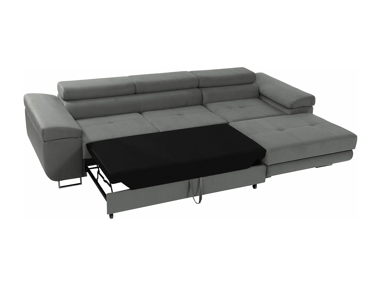 Sofá rinconero Comfivo Eliferu 102, Rojo, Función de descanso, Almacenaje, 280x170x70cm