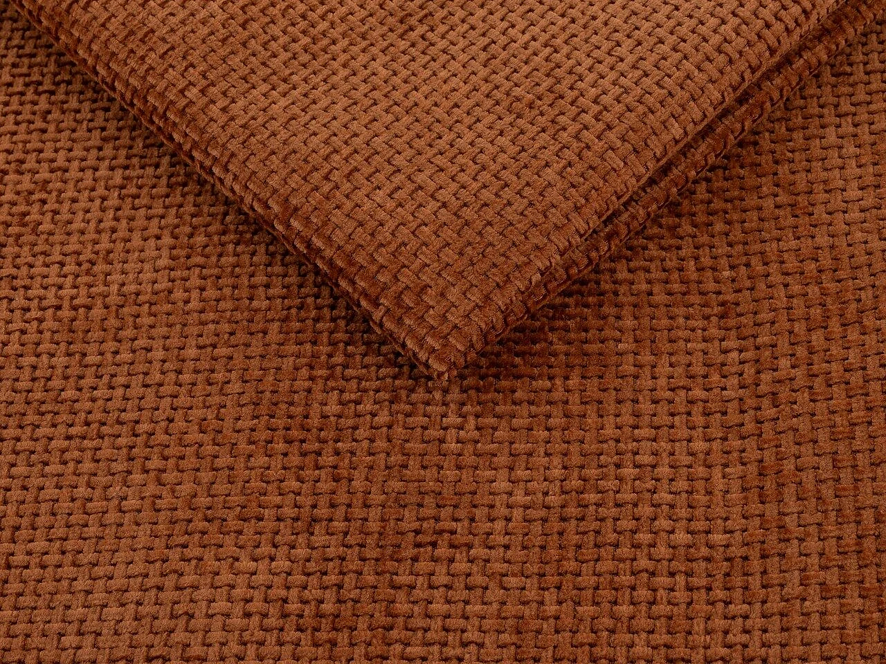 Canapé d'angle convertible 3 places en tissu rouge 280x170x70 cm