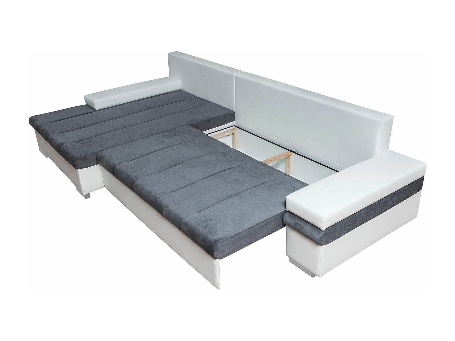 Canapé d'angle Comfivo 169, Jaune, Fonction de couchage, Boîte de literie, 310x175x83cm