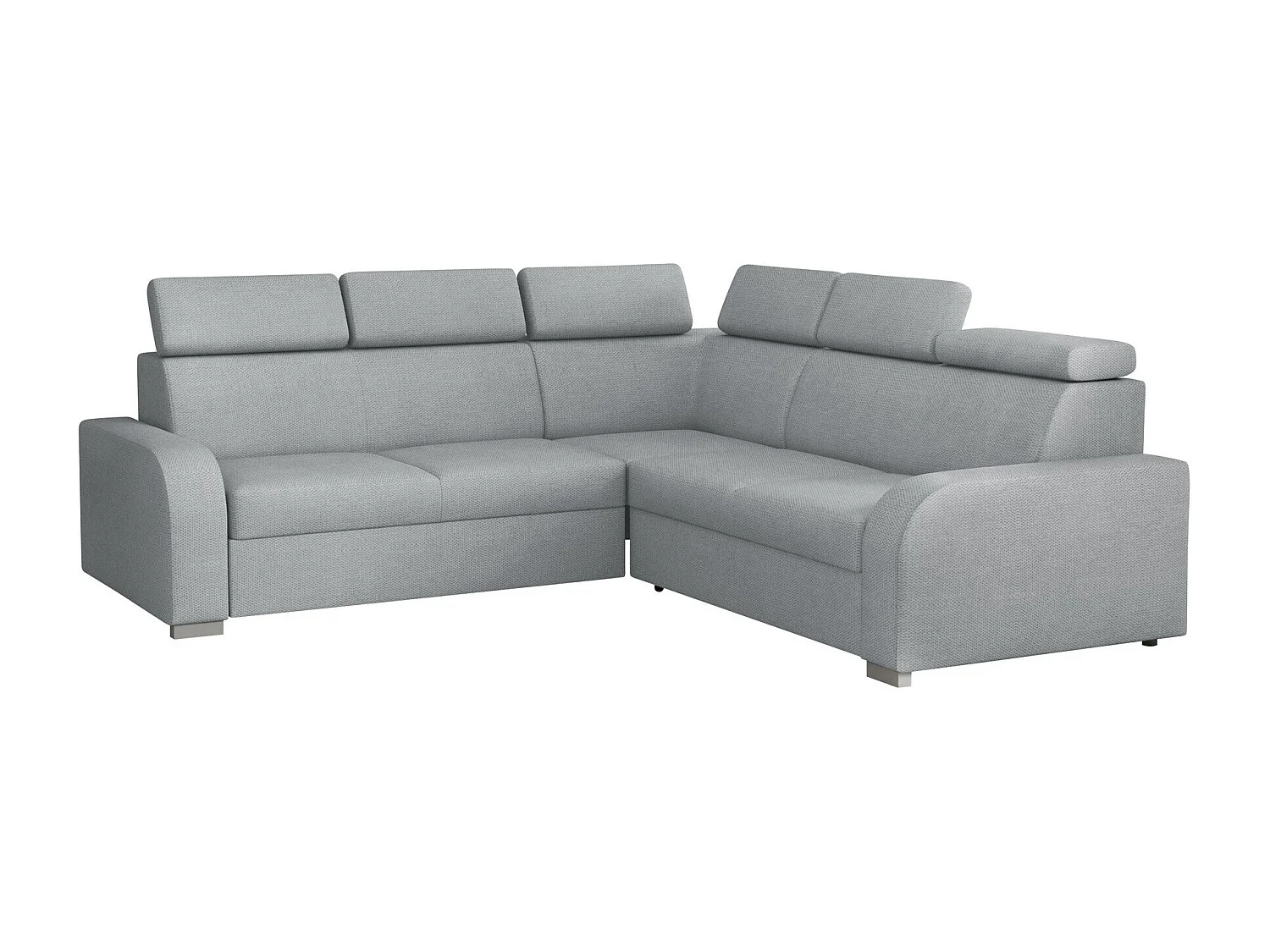 Sofá rinconero Etrcala 101, Gris, Función de descanso, Almacenaje, 250x250x100cm