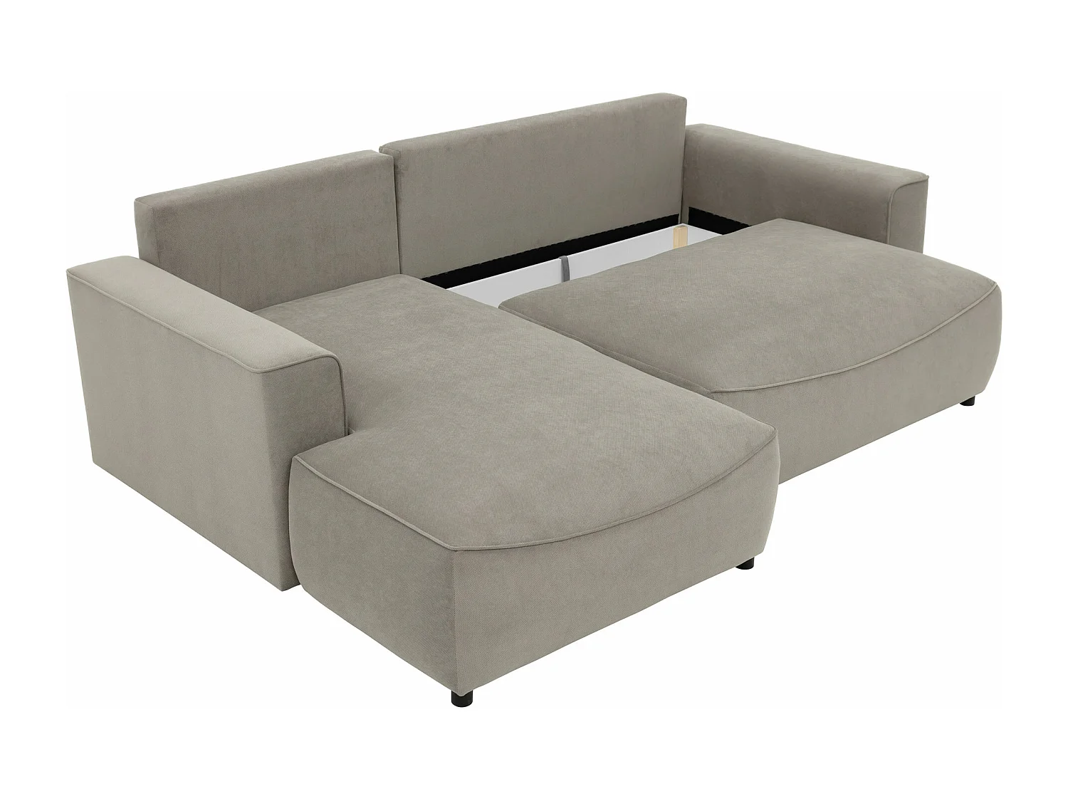 Sofá de canto TrendyNest 105, Azul, Funcionalidade de dormir