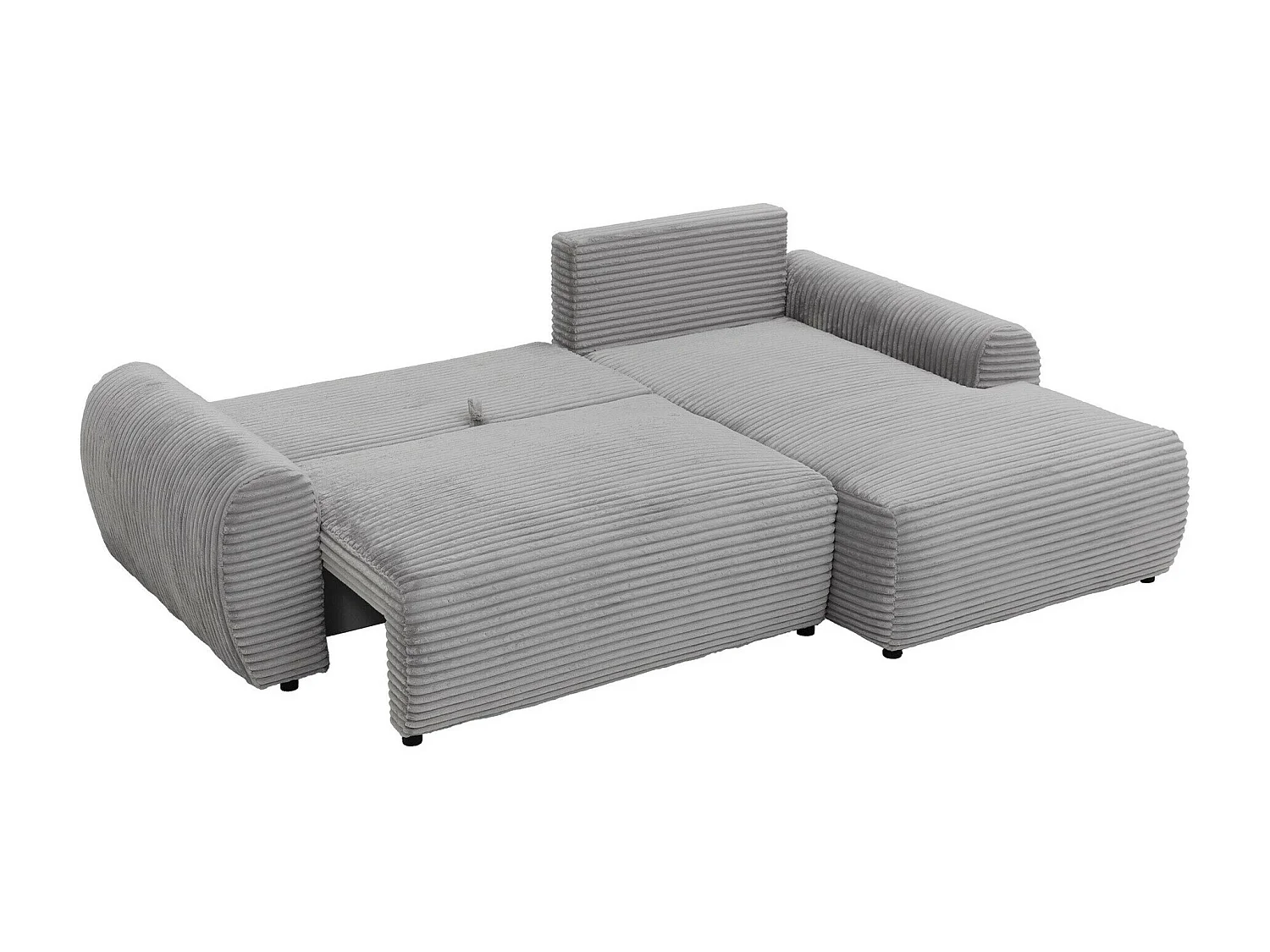Canapé d'angle TrendyNest Strigina, Brun clair, Disponible, 267x177x93cm