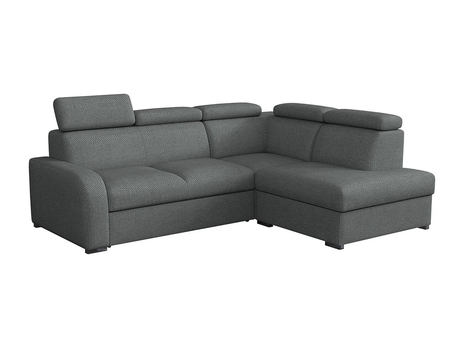 Canapé d'angle Etrcala 108, Gris, Disponible, 250x200x85cm