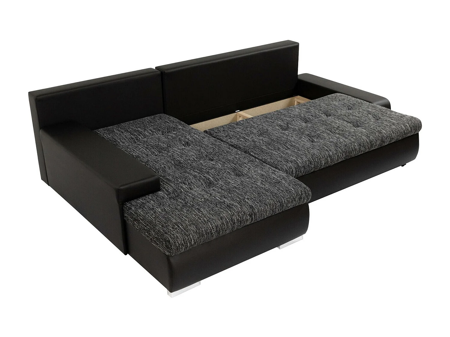 Canapé d'angle Comfivo Nitor, Gris, Disponible, 265x185x85cm