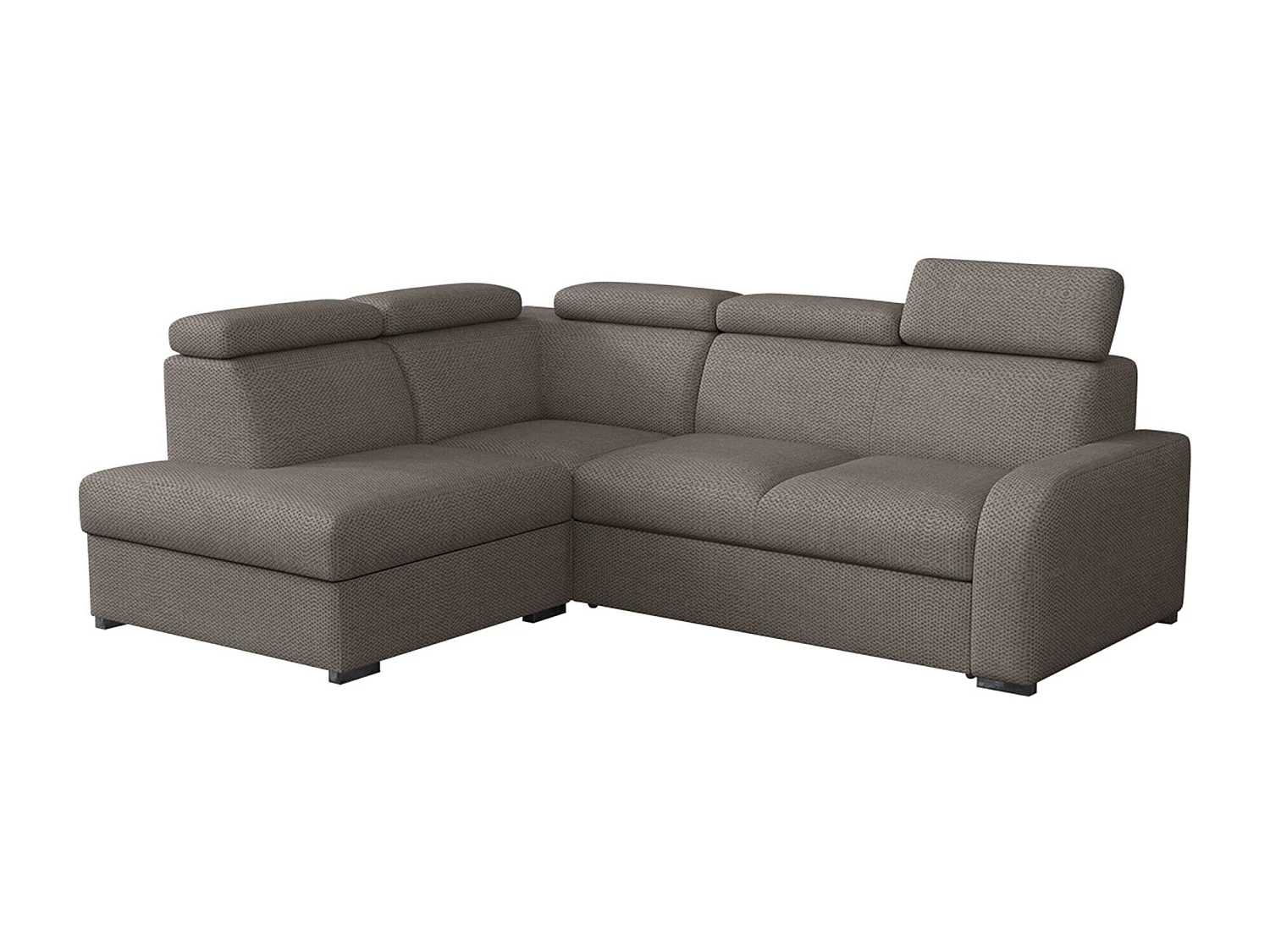 Sofá de canto Etrcala 108, Castanho, Funcionalidade de dormir