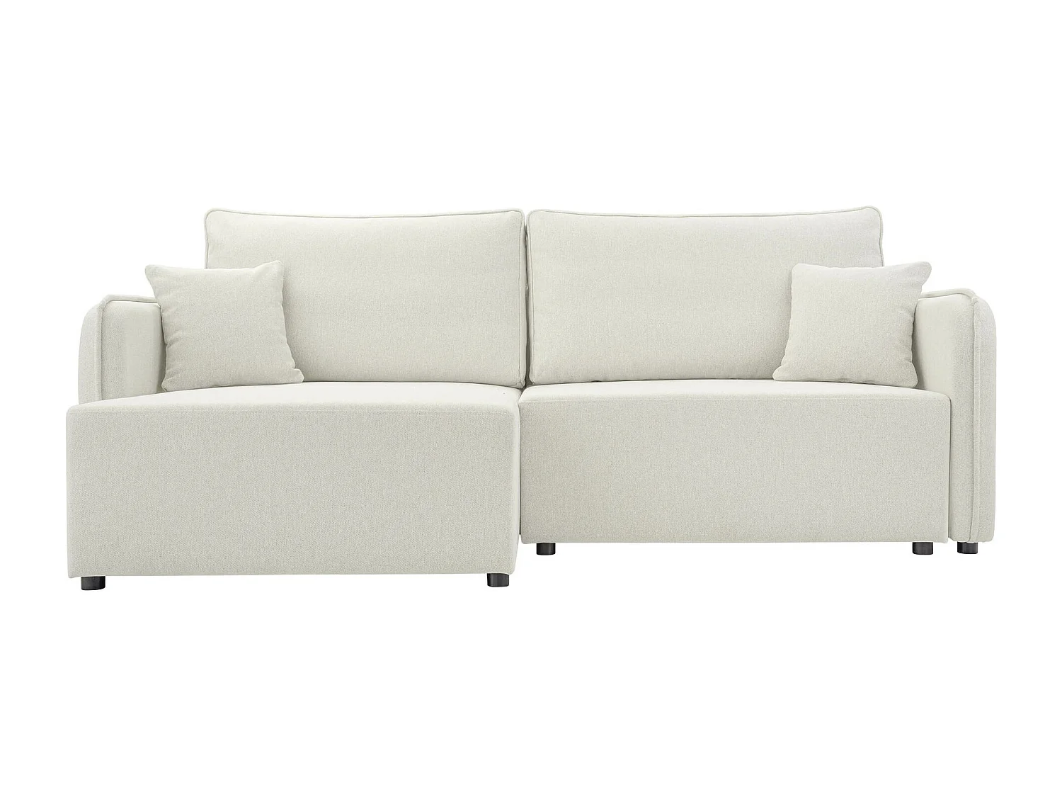 Sofá rinconero TrendyNest 111, De color marrón claro, Función de descanso, Almacenaje,