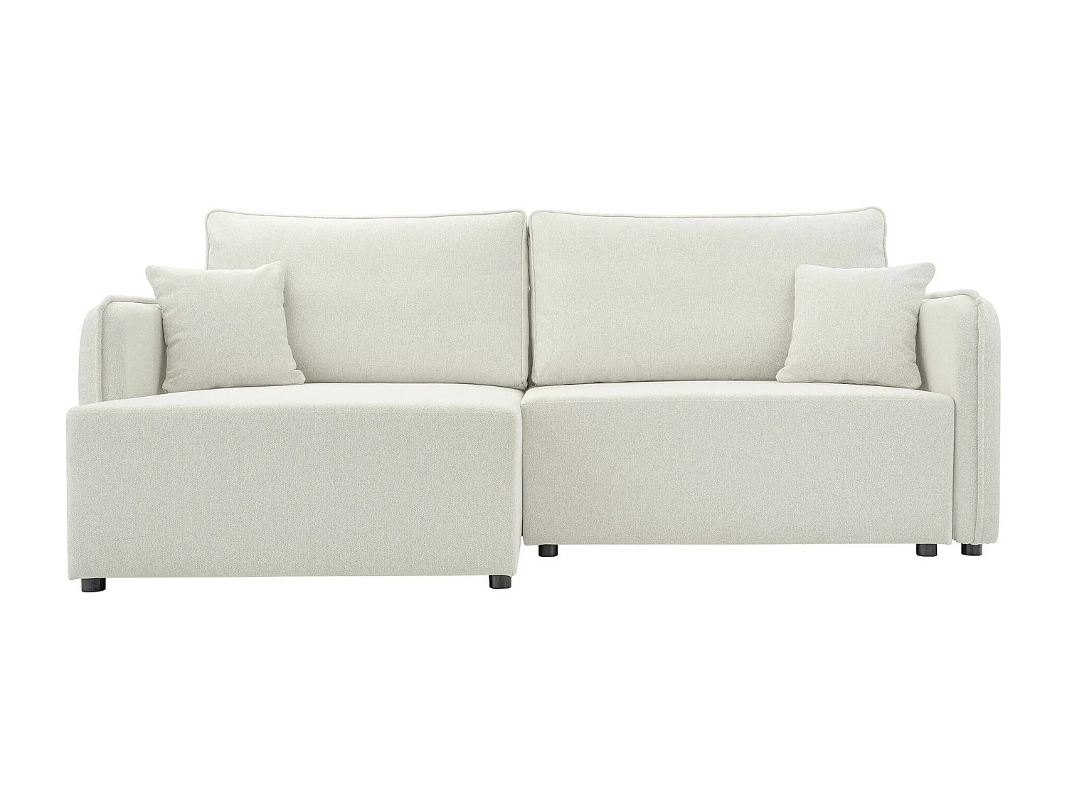 Sofá rinconero TrendyNest Turtura, Blanco, Función de descanso, Almacenaje, 227x147x93cm