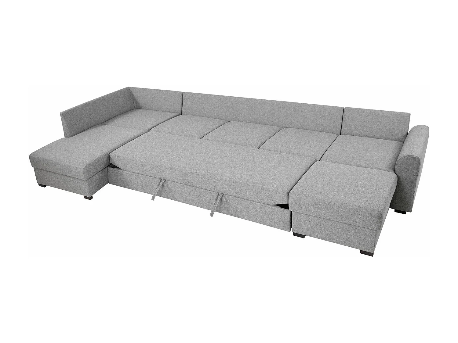 Canapé d'angle Comfivo Flumen I, Gris, Disponible, 370x186x85cm