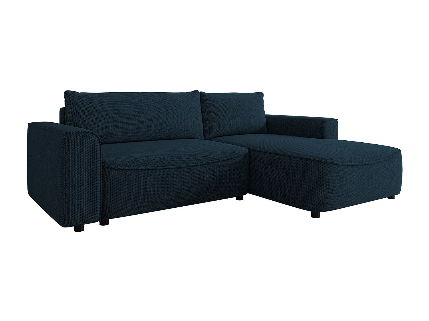 Sofá de canto TrendyNest 105, Azul, Funcionalidade de dormir