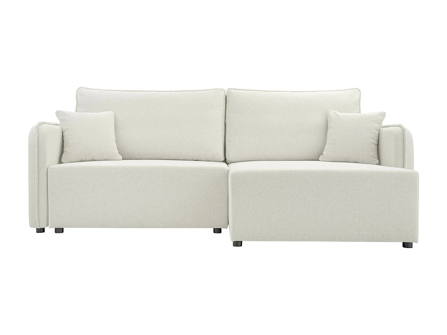 Sofá rinconero TrendyNest Turtura, Blanco, Función de descanso, Almacenaje, 227x147x93cm