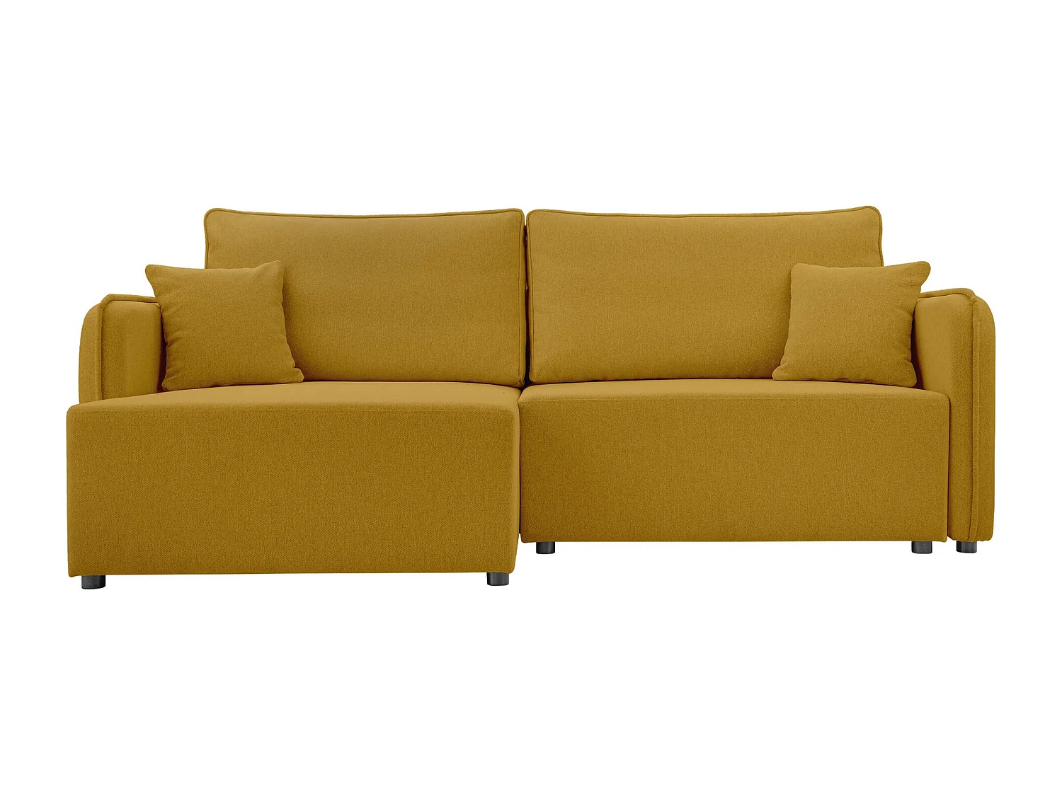 Sofá de canto TrendyNest 111, Amarelo, Funcionalidade de dormir