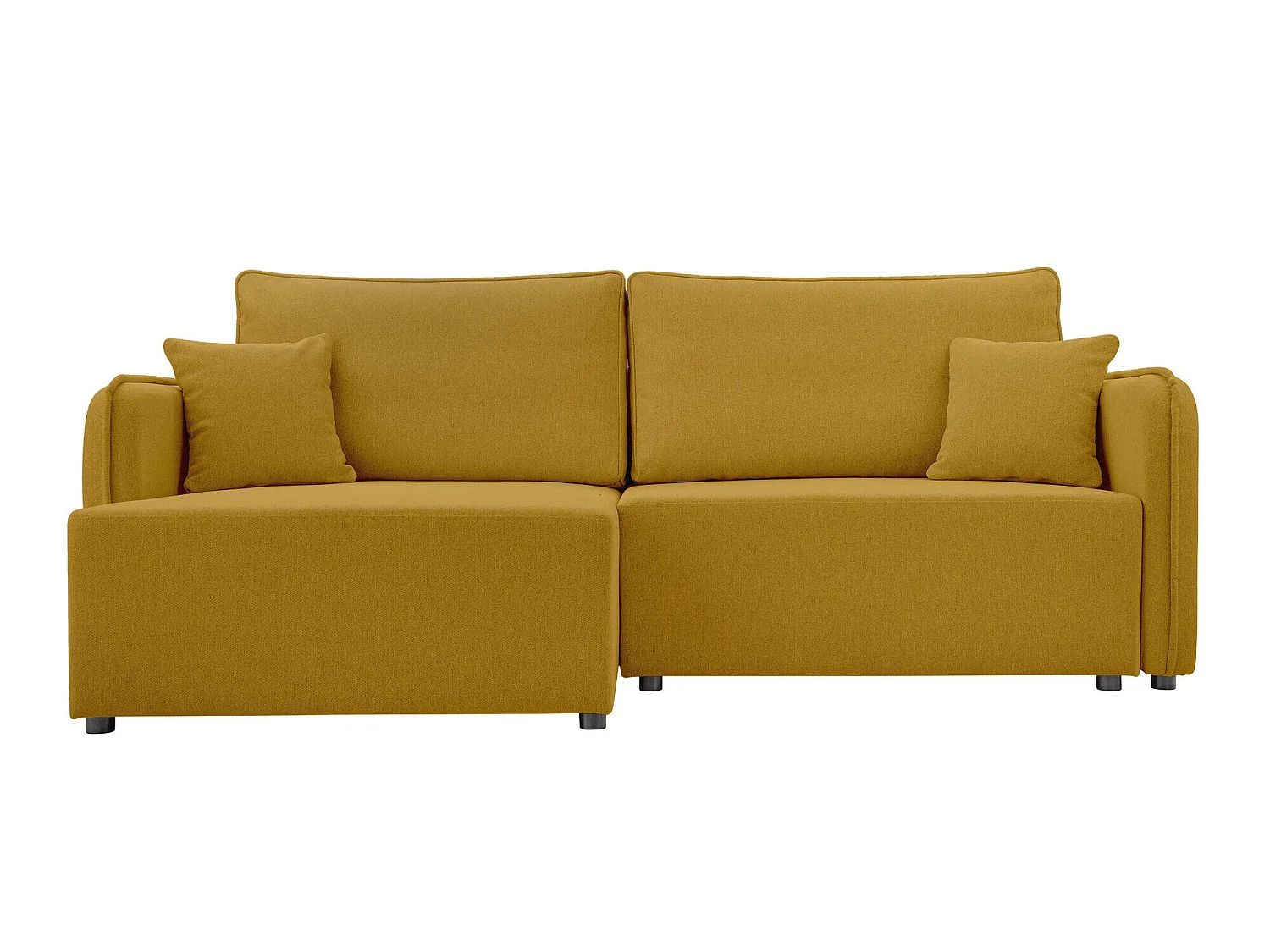 Sofá rinconero TrendyNest Turtura, Amarillo, Función de descanso