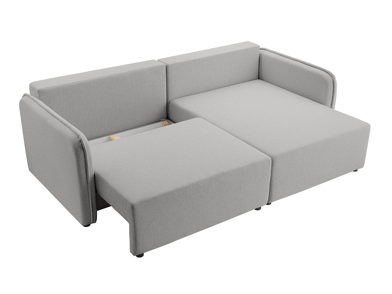 Sofá rinconero TrendyNest Turtura, Amarillo, Función de descanso