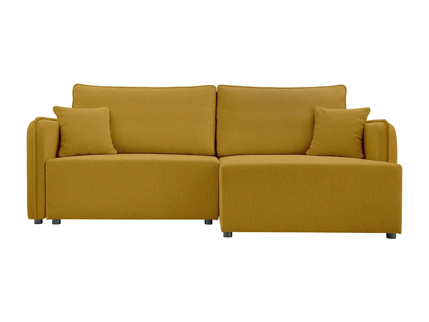 Sofá de canto TrendyNest 111, Amarelo, Funcionalidade de dormir