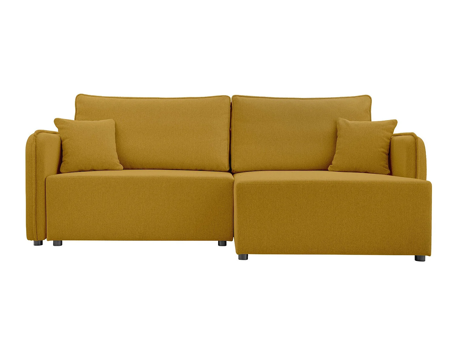 Sofá rinconero TrendyNest Turtura, Amarillo, Función de descanso