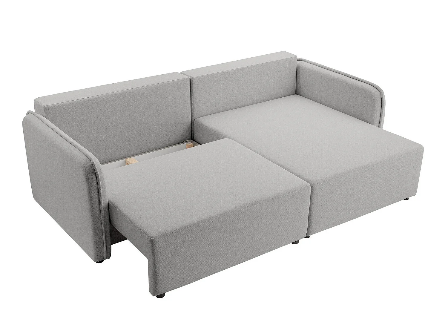 Sofá rinconero TrendyNest Turtura, Amarillo, Función de descanso