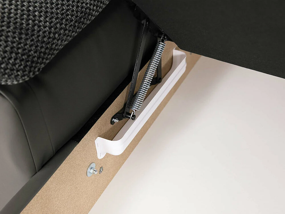 Sofá rinconero Comfivo 170, Gris, Función de descanso, Almacenaje, 348x205x76cm