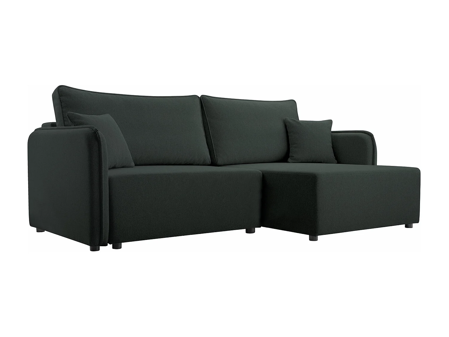 Sofá rinconero TrendyNest 111, Gris, Función de descanso, Almacenaje, 227x147x93cm