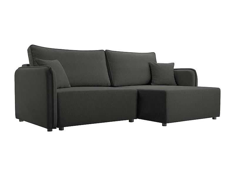 Canapé d'angle TrendyNest 111, Gris, Disponible, 227x147x93cm