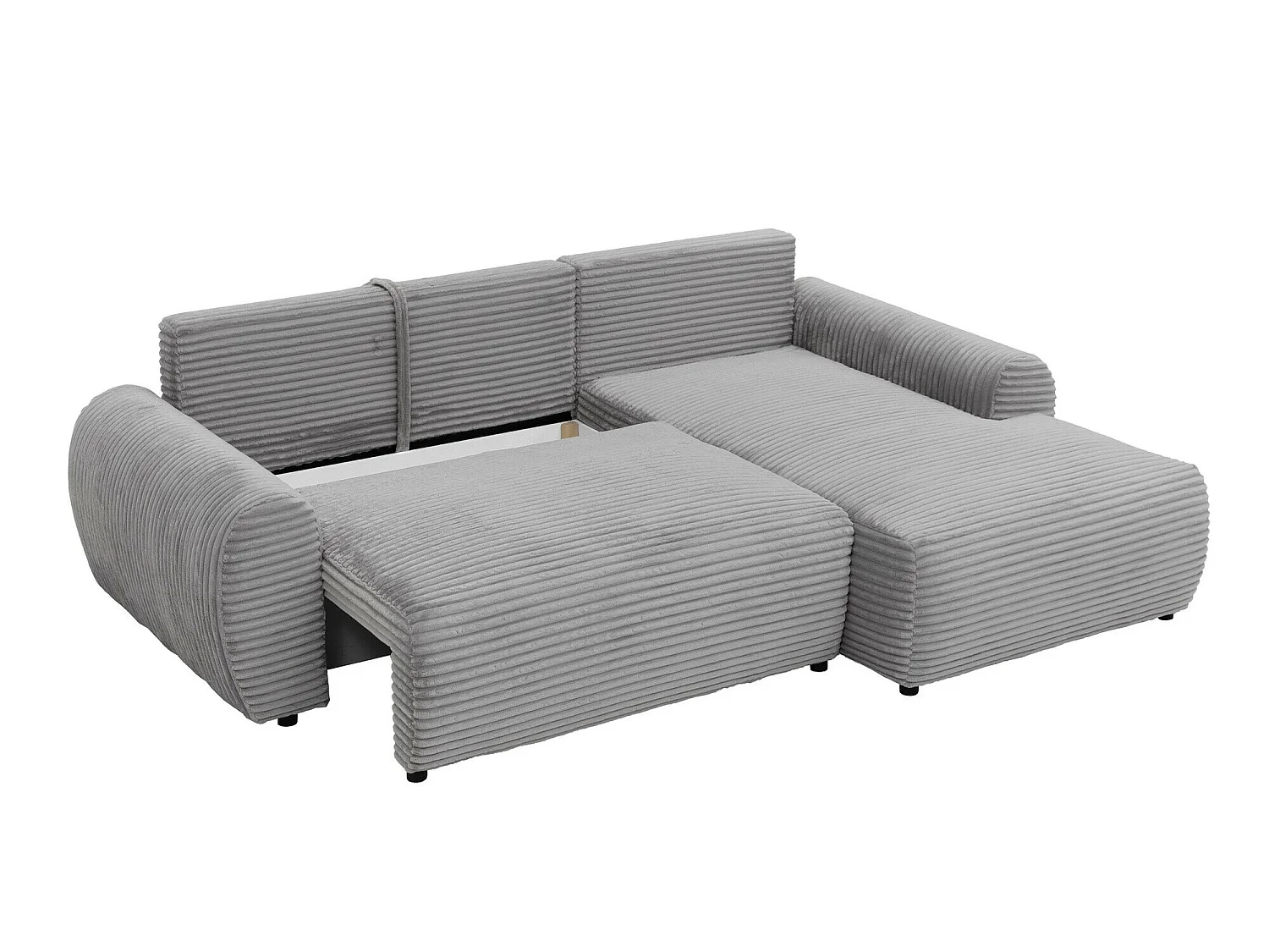Sofá rinconero TrendyNest Strigina, Crema, Función de descanso
