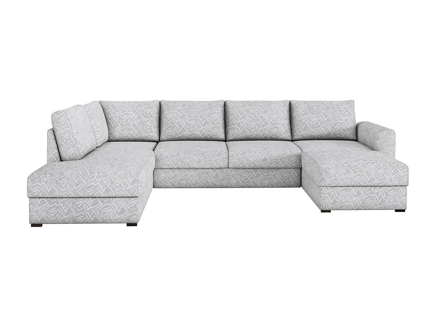 Sofá rinconero Comfivo 261, Gris, Función de descanso, Almacenaje, 305x188x85cm