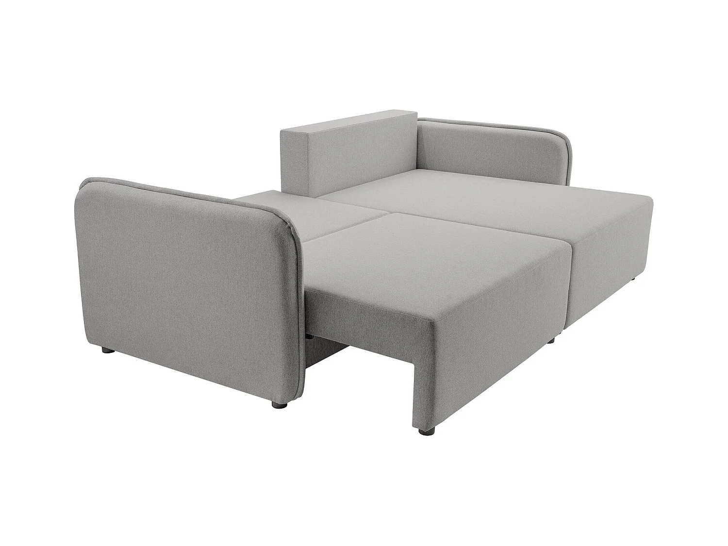 Sofá rinconero TrendyNest 111, Gris, Función de descanso, Almacenaje, 227x147x93cm