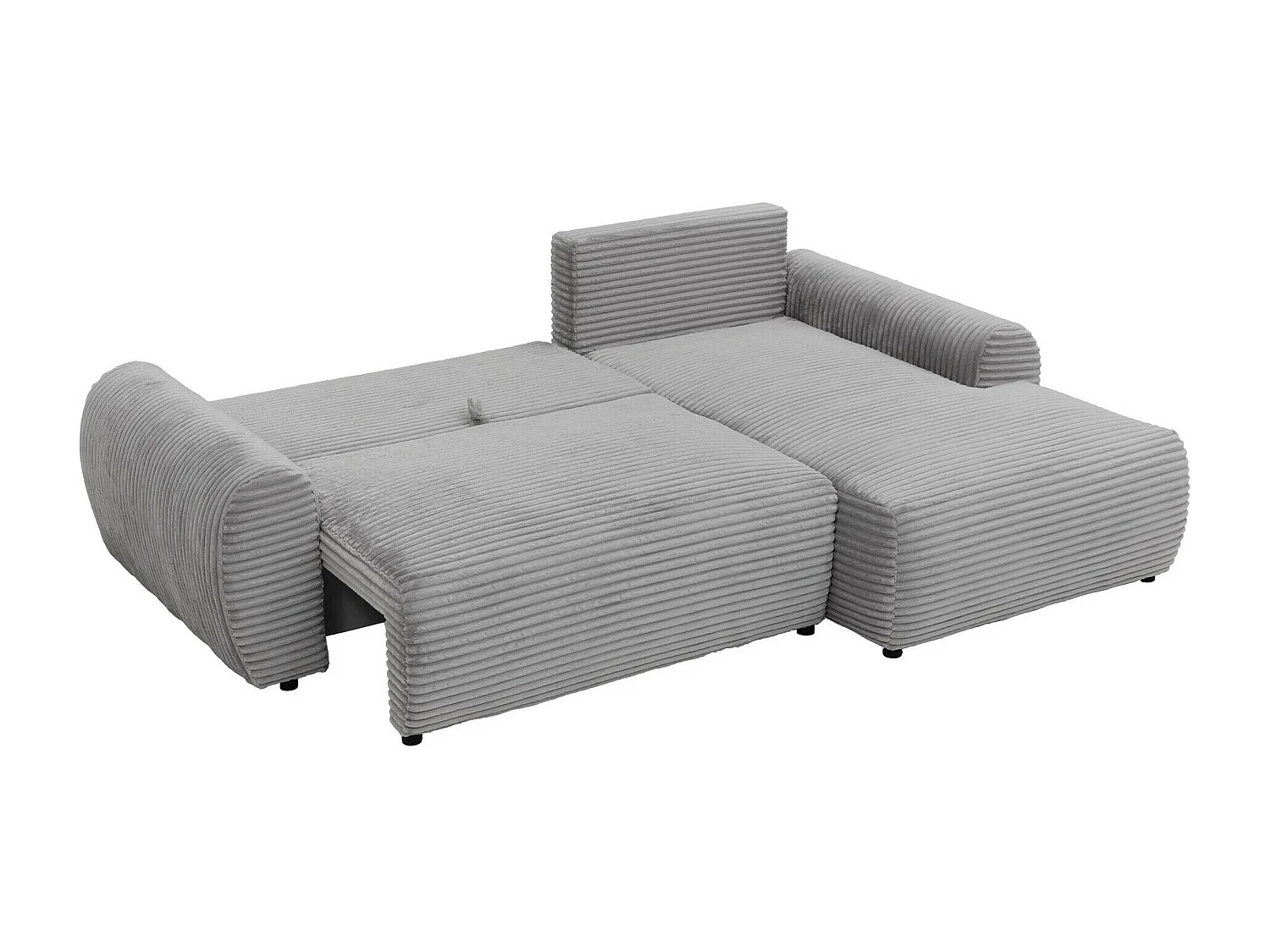Canapé d'angle TrendyNest Strigina, Brun clair, Disponible, 267x177x93cm