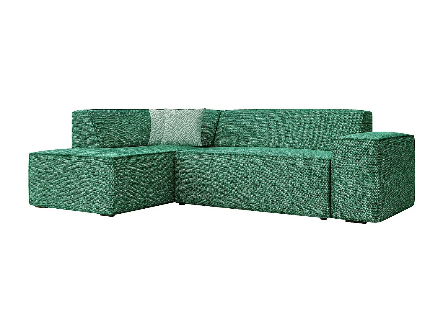 Sofá rinconero Comfivo 289, Verde, 267x205x73cm