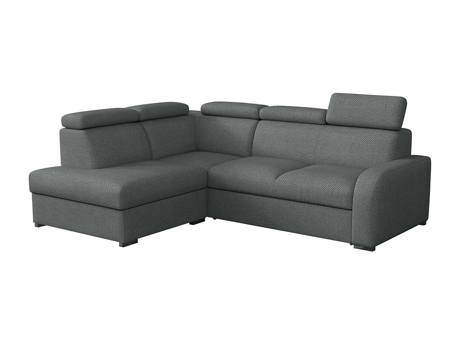 Canapé d'angle Etrcala 108, Gris, Disponible, 250x200x85cm