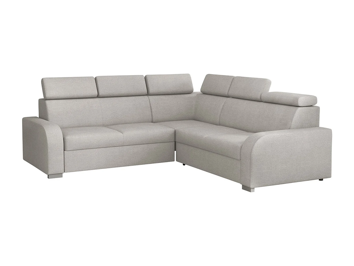 Sofá de canto Etrcala 101, Castanho claro, Funcionalidade de dormir