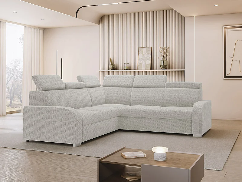 Canapé d'angle Etrcala 101, Brun clair, Disponible, 250x250x100cm