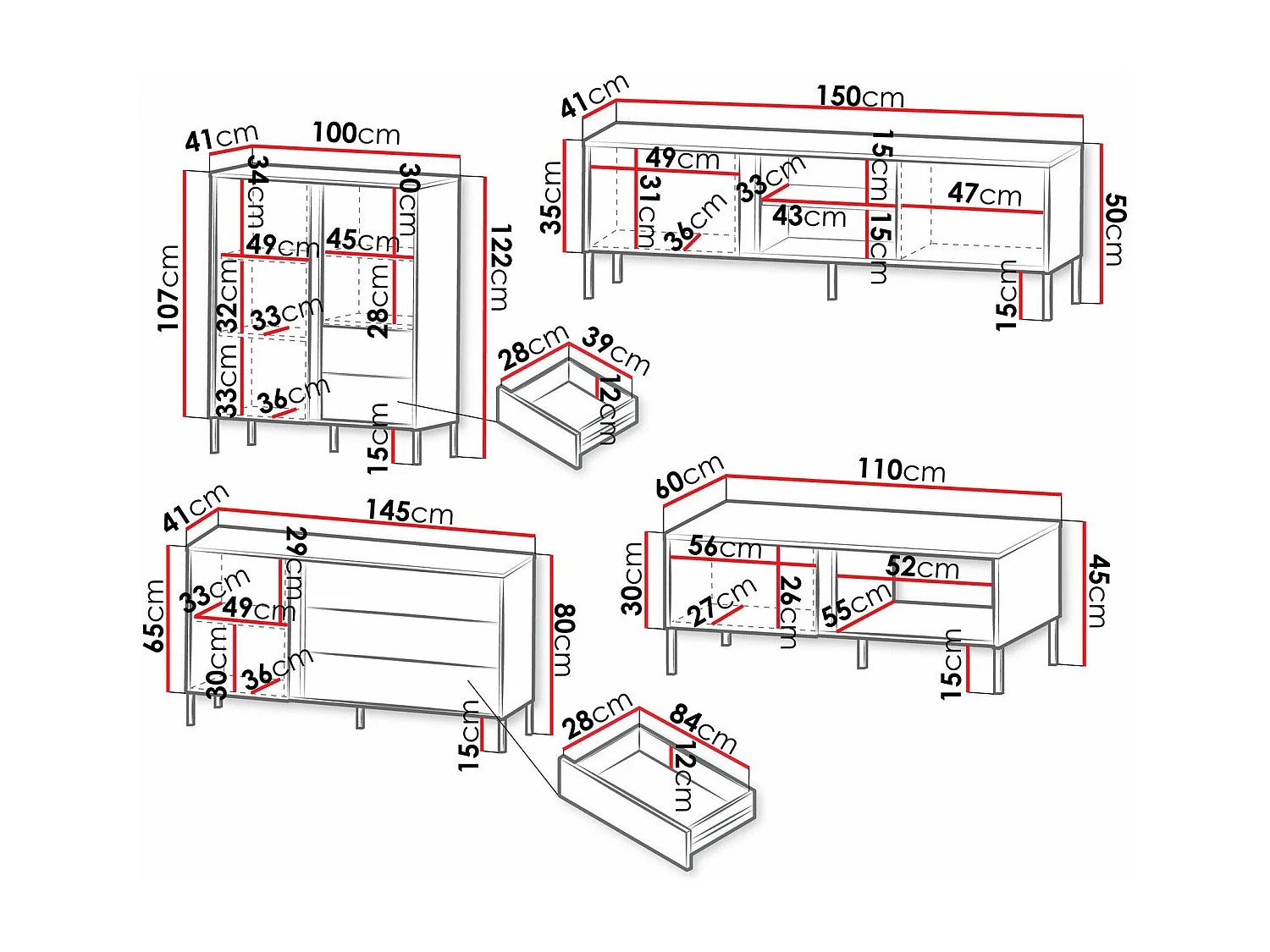 Conjunto de salón Lumiri 108