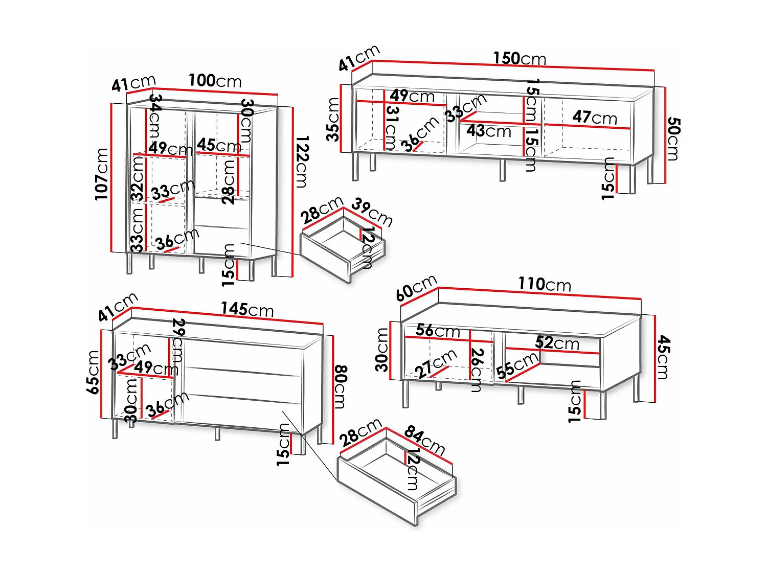 Conjunto para sala de estar Lumiri 108