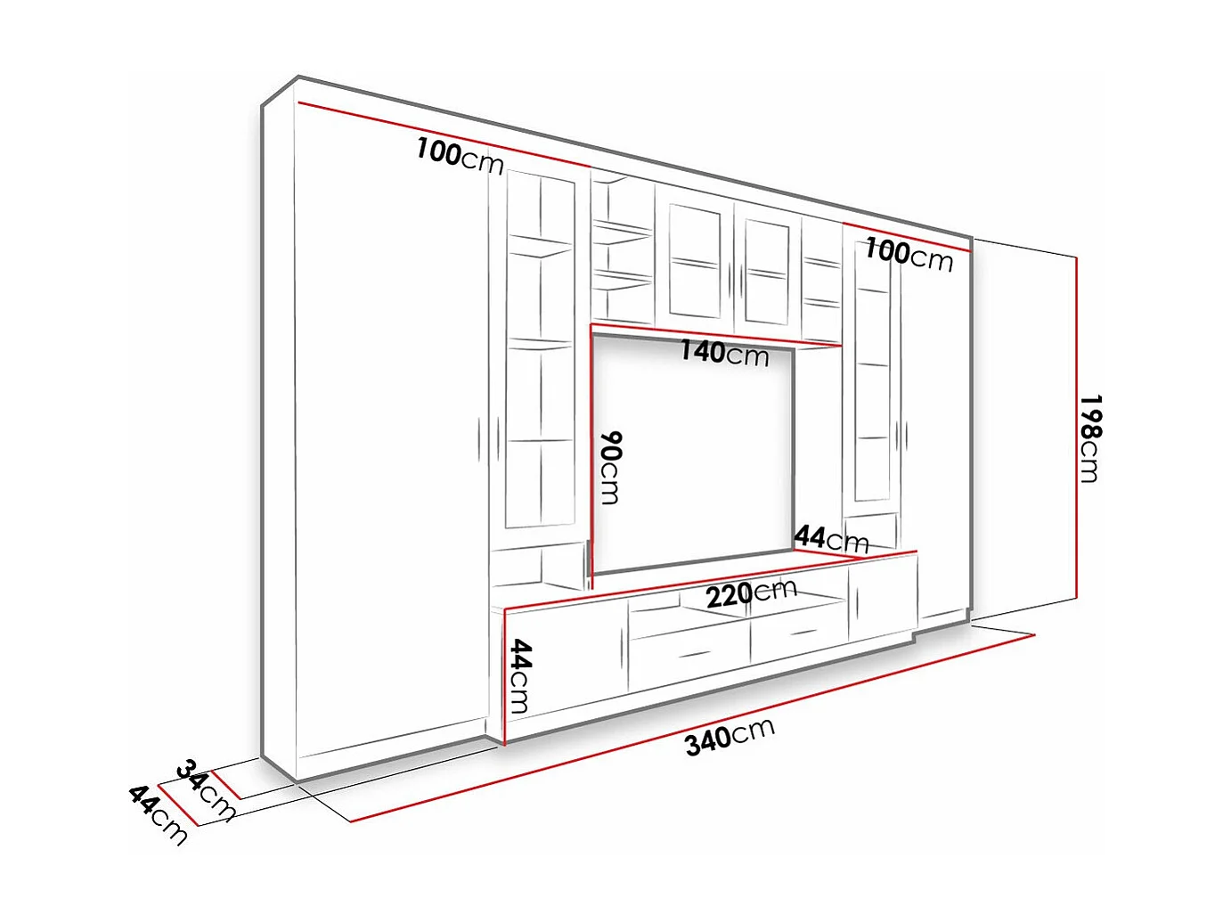 Conjunto para sala de estar Tucson 108