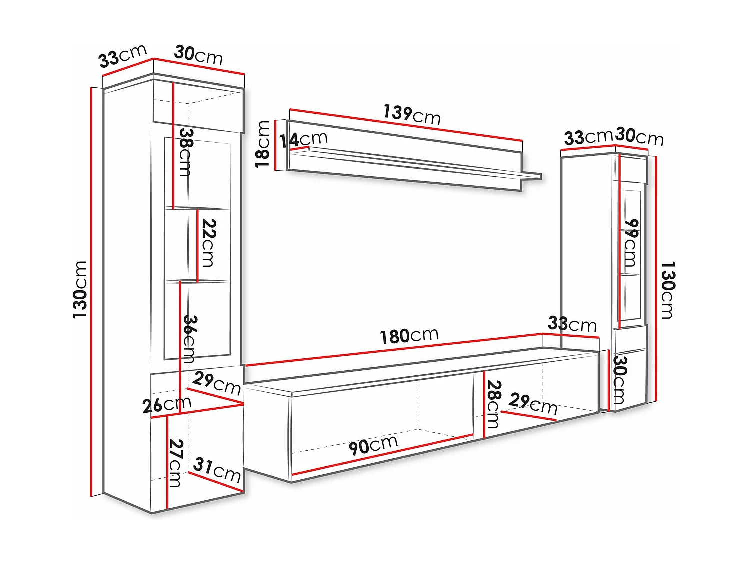 Conjunto de salón Sarasota 126
