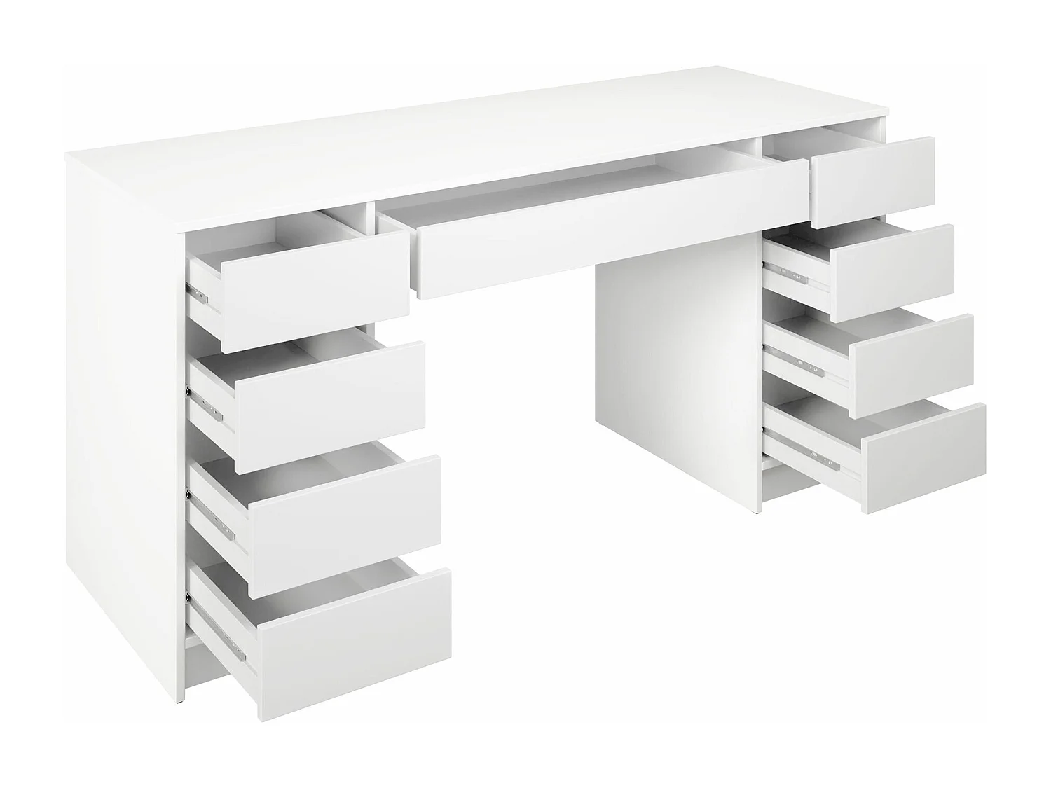 Mesa de oficina Comfivo 401, Con cajones, 76x154x55cm, Antracita